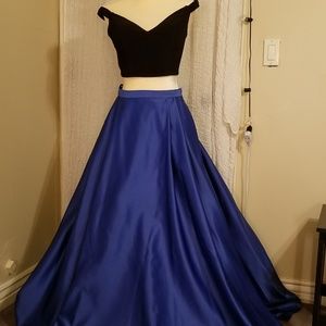 2 piece evening gown